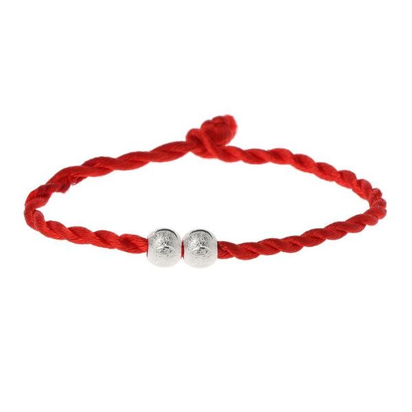

kabbalah red rope string bracelets good luck amulet buddhist fashion jewelry 40jf charm, Golden;silver