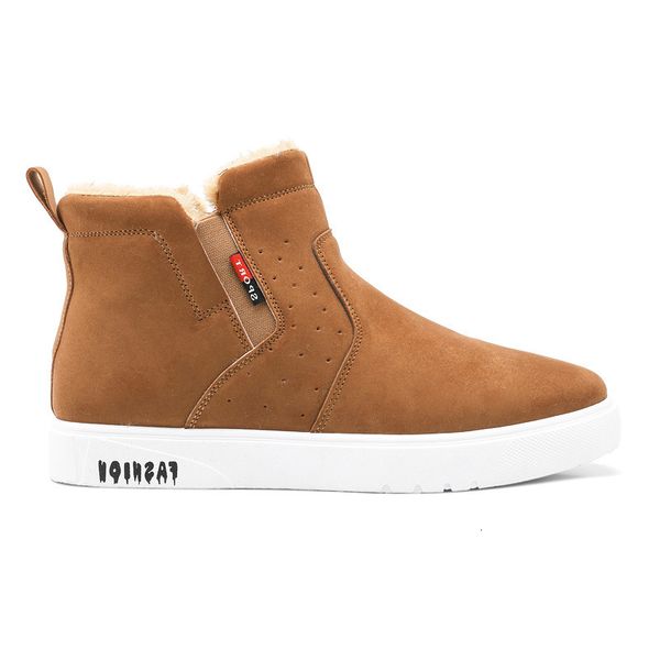 

2021 winter shoes new snow plush thickened high cotton warm boots men's, Black