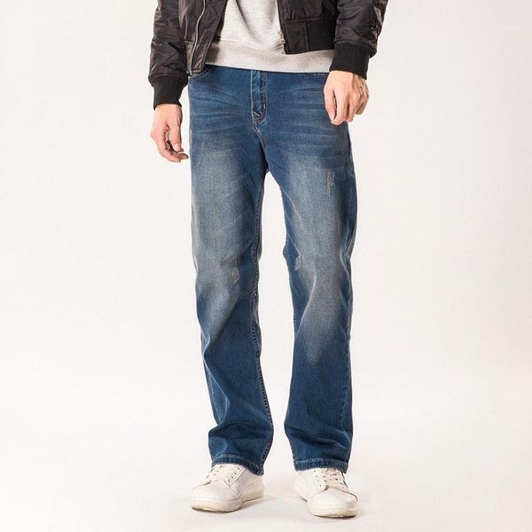 Jeans masculinos tendência japonês retro velho estiramento casual homens selvagens calças de boa qualidade tamanho grande1