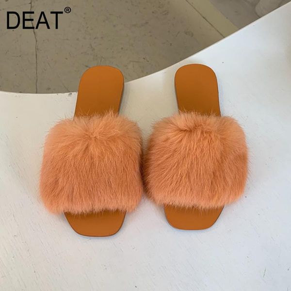 

slippers [deat] 2021 spring summer round toe shallow casual simple outdoor flat women shoes fashion tide 10i572, Black