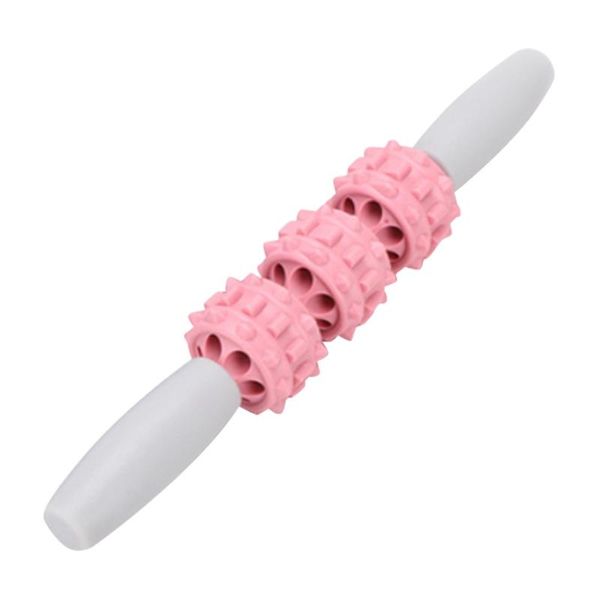 

three-wheel stovepipe massage handheld roller yoga fitness stick accessories