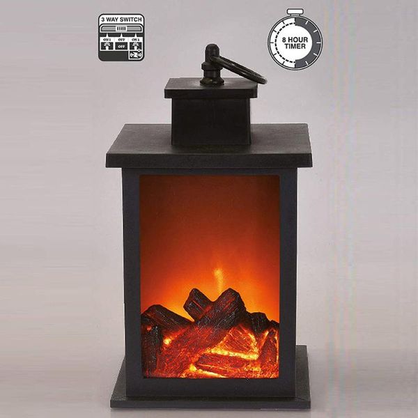 

pcs fireplace led burning effect lantern light lamp durable for garden lawn bedroom bv789 lamps