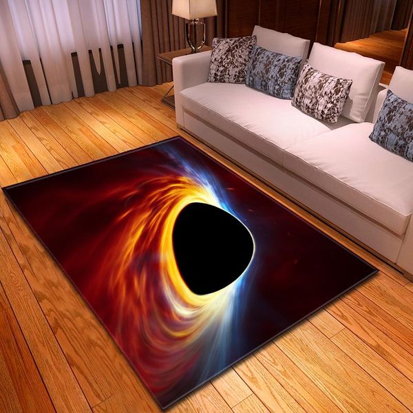 

carpets nordic universe black hole 3d carpet soft flannel sofa bedroom rugs modern home decor and for living room