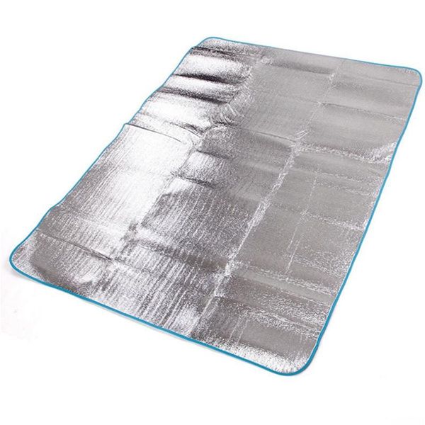 

outdoor pads aluminum film moisture-proof pad camping tent mat picnic beach yoga 200x150cm