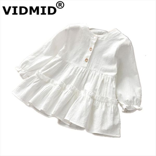 

vidmid girls long sleeves kids girl dress cotton clothes spring autumn baby clothing childrens 7071 04, Red;yellow
