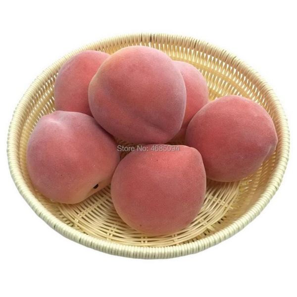 

party decoration gresorth 6pcs artificial peach fake fruit lifelike toy realistic home decorative model props