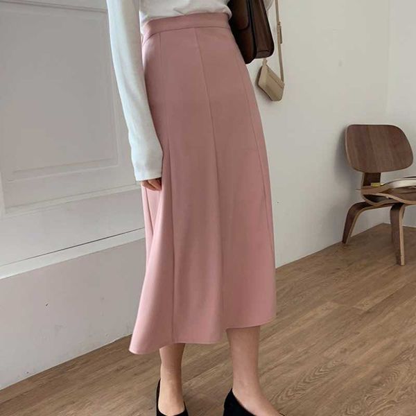 

skirts korean temperament joker a in the long female summer high waist slim bag hip fishtail tooling skirt 9cu7, Black