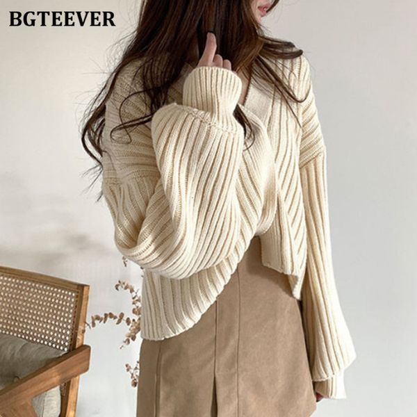 

sweaters elegant thicken v-neck women sweaters cardigans long sleeve loose casual knitwear winter warm knitting qgm9, White;black