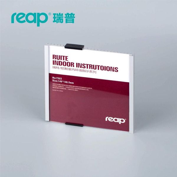 

ruite reap 149*148.5mm aluminium office badge indoor wall mount sticker holder display info poster door sign frames