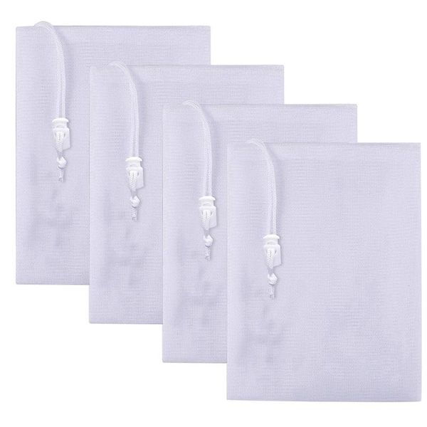 

pool & accessories elos-4 packs high-density fine mesh replacement bag- 16 inch x 24 vacuum cleaner bags with pull lock
