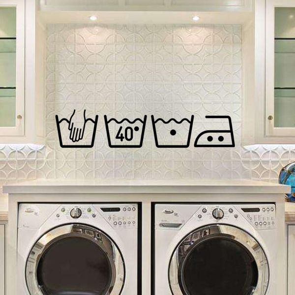 

wall stickers removable washing machine art mural home room decor pegatinas de pared decoration