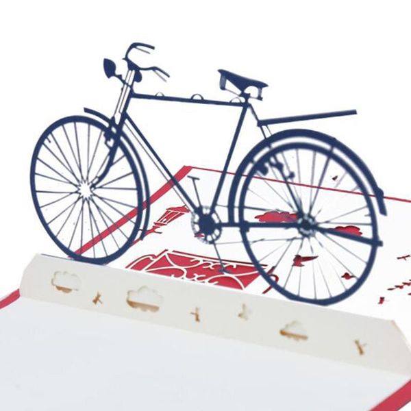 

greeting cards 3d card bicycle birthday anniversary creative postcard halloween christmas valentines' day year xmas kids gift