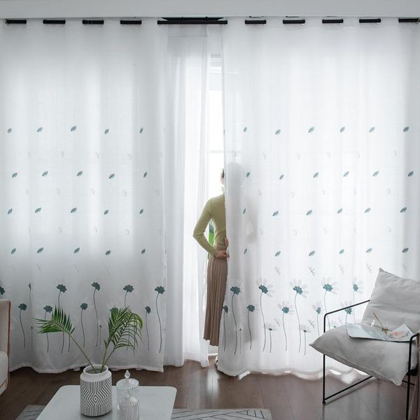 

curtain & drapes modern floral printed tulle curtains treatments short for kitchen voile living room customized