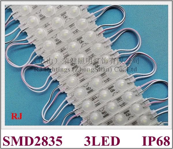 

modules ultrasonic sealing led light module waterproof for sign ip68 dc12v 1.2w smd 2835 3 ce 70mm*15mm*8mm 2021
