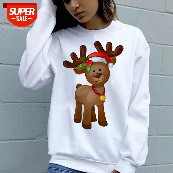 

zn091-5 ladies fashion pullover sweater, round neck printed long sleeve shirt #tl83, Black