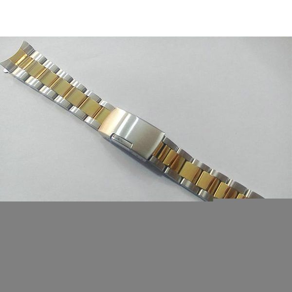 

watch bands for accessories band water green ghost strap solid stainless steel safety buckle bracelet 20mm chain, Black;brown