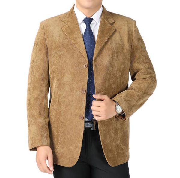

men's suits & blazers middle-aged jacket men corduroy blazer business casual masculino casaco jaqueta masculina coats mens suit spring, White;black