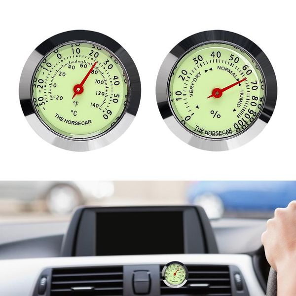 

automobile air vent clip interior accessories luminous thermometer hygrometer decoration car ornaments styling auto supplies decorations