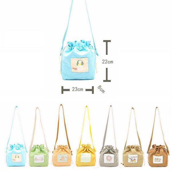 

shopping bags 5pcs/lot quality recycle eco canvas cotton pouch gift kids, for xmas