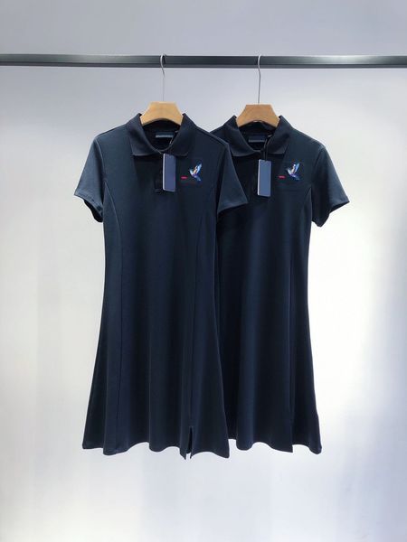

design clothing fl77037 girls sequin embroidery bird polo long cyan dress fishtail skirt live purchase, White