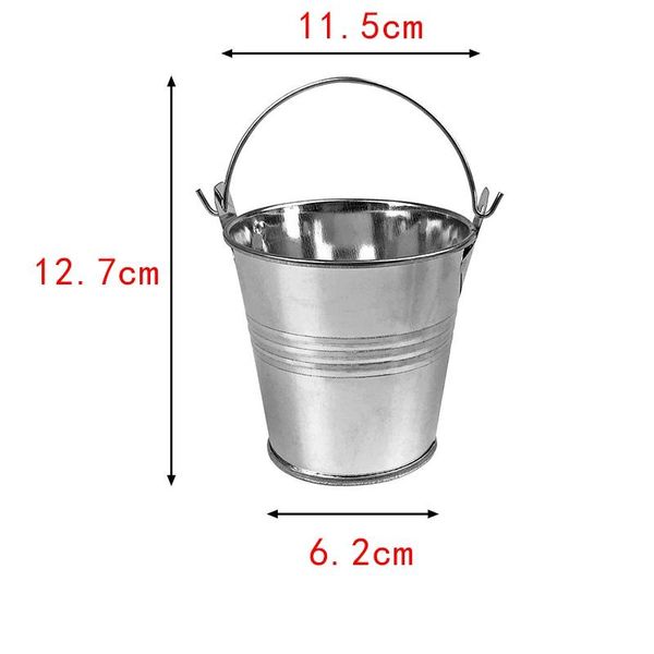 

storage bottles & jars 6pcs mini metal bucket icing french fries tin pails kitchen home wedding party decoration supplies