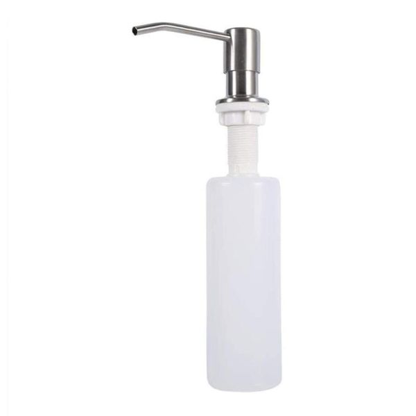 

liquid soap dispenser kitchen sink stainless steel bottle portable bathroom