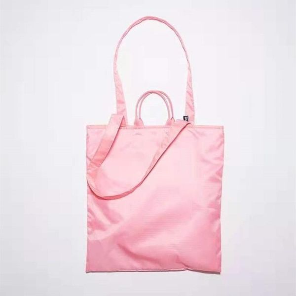 

evening bags ace face 2021 pink smiling name plate shoulder bag fashion trend large capacity tote nylon waterproof fabric handbag