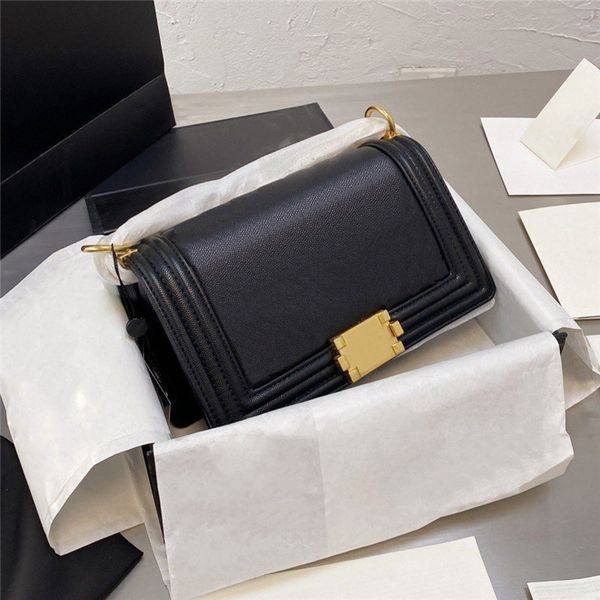 

designer classic boy girls bag chevron line caviar calfskin v-stitch chain gold hardware small flap square quilted crossbody