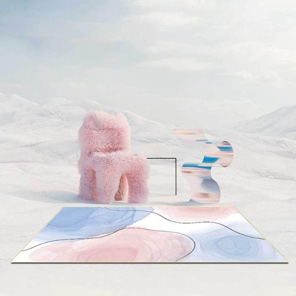 

carpets abstract simple carpet for home living room grey pink blue soft floor girl children play mat bedroom decorations