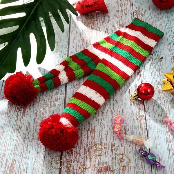 

dog apparel 1pcs comfortable simple cute red green scarf accessories bib warm holiday pet supplies in autumn and winter