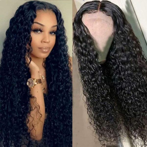 

lace wigs brazilian curly wig pre plucked 13x4 front with baby hair frontal human for black women, Black;brown