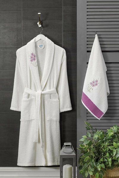 

towel wonderfulsofttextile 100% bathrobe set of 2 rbk-hvl-brz-05