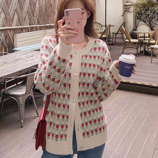 

knits autumn cardigan long-v cleavage loose mesh female sweater, White