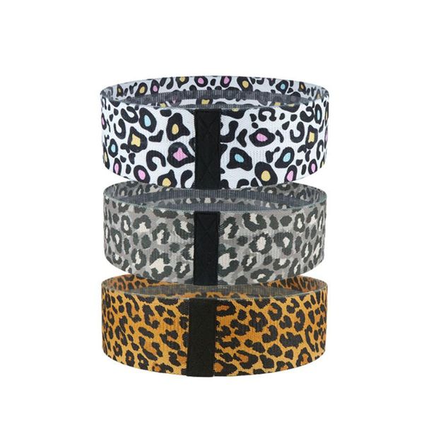 

1/3 pcs leopard print elastic yoga resistance bands set hip circle expander gym fitness booty band home workout stripes