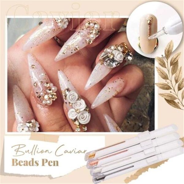 

nail art kits point penpress and automatically release the pearl gold ball pen tool dot marbleizing painting drawing polish