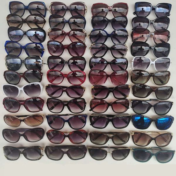 Gafas de sol de montura grande para mujer, gafas de sol de playa para mujer, nueva moda, gafas UV400, protección de verano, venta al por mayor, sin DHL