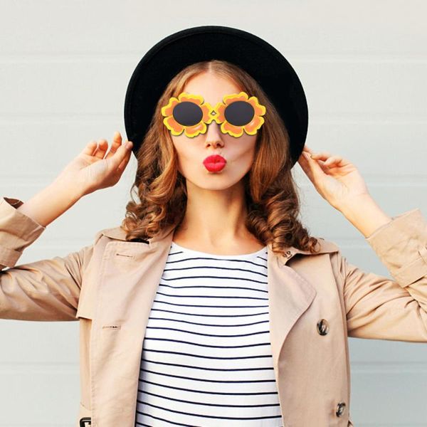 

party decoration 2pcs funny decorative glasses creative for birthday random color