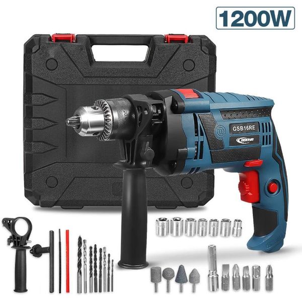 

professiona electric drills gsb16re 220v 3800rpm multifunctional impact drill rotary hammer screwdriver power tool with bit accessories