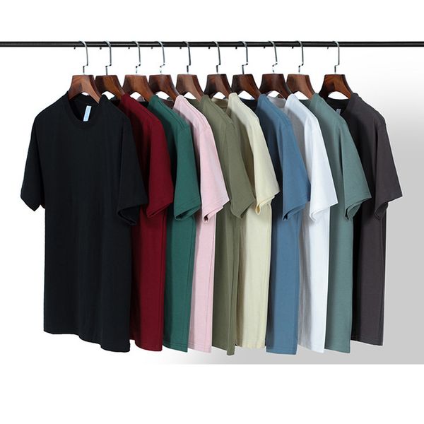 

summer cotton mens t-shirt short-sleeve men loose solid tee for male o-neck, White;black