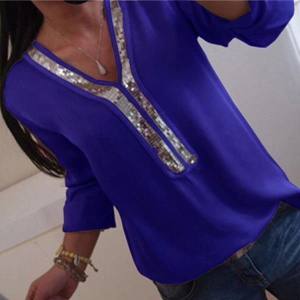 

women's blouses & shirts aprmhisy s-5xl chiffon blouse shirt women spring summer long sleeve casual blusas feminina, White