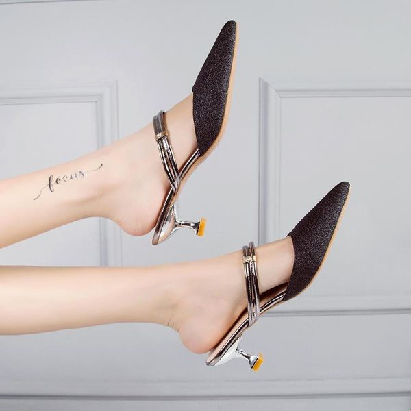 

dress shoes summer fashion women sandals rome comfortable ladies heels slippers sandalias zapatos mujer, Black