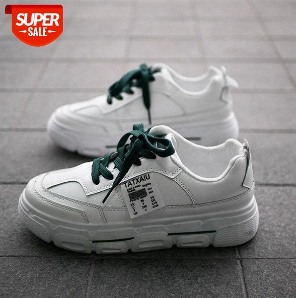 

thick-soled white shoes for female students, korean version, comfortable sports shoes, casual daddy #km59