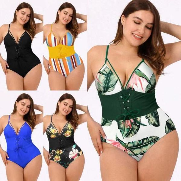 

bikini print waistband large swimsuit female, White;black