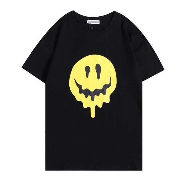 

paris 2022 summer designer tshirts mens classic smiley face printing t shirts men women fashion t-shirt casual streetwear cotton tee, White;black