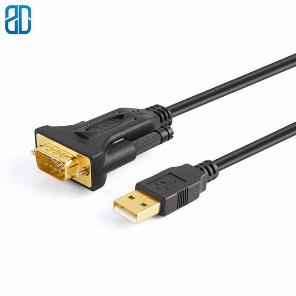 

audio cables & connectors usb to rs232 adapter male db9 serial converter cable prolific pl2303 chipset gold plated for windows 10,8.1, 8,7,