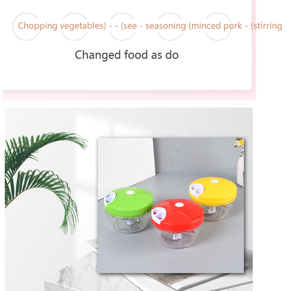 

meat grinders hand pull grinder household dumpling stuffing dish mashed garlic is the kitchen cutting machine multi-function