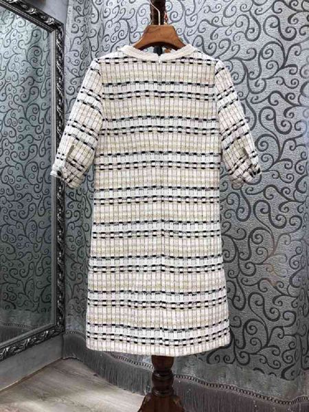

dresses autumn winter fashion women v-neck striped patterns vintage buttons deco half sleeve slim fitted, Black;gray