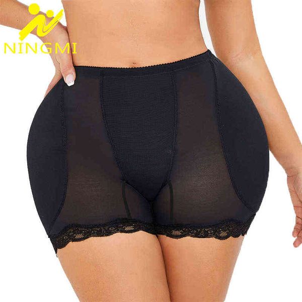 NINGMI Butt Lifter Bauchkontrolle Shapewear Hip Enhancer Shaper Höschen Nahtlose Gestaltung Unterwäsche Sexy Ass Gepolsterte Höschen Y220311