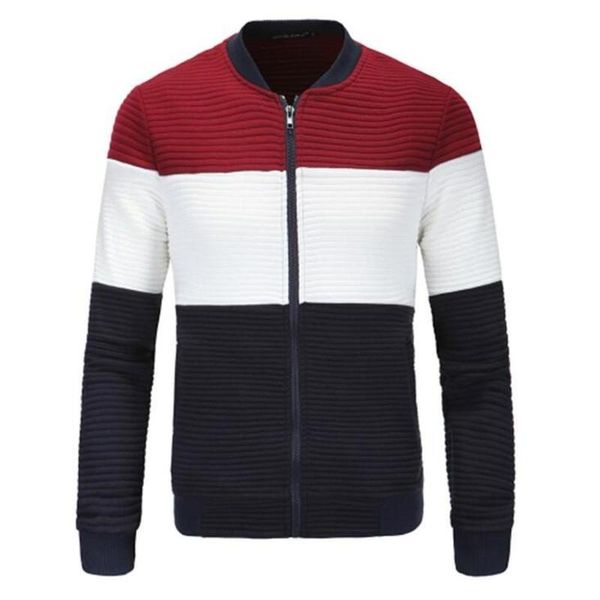 

men's jackets nice voguemen patchwork jacket england stand collar slim fit male casual coats autumn bomber, Black;brown