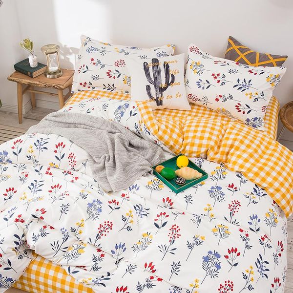 

bedding sets flower style home family size duvet cover 3pcs 4pcs bed sheet pillowcase king  full